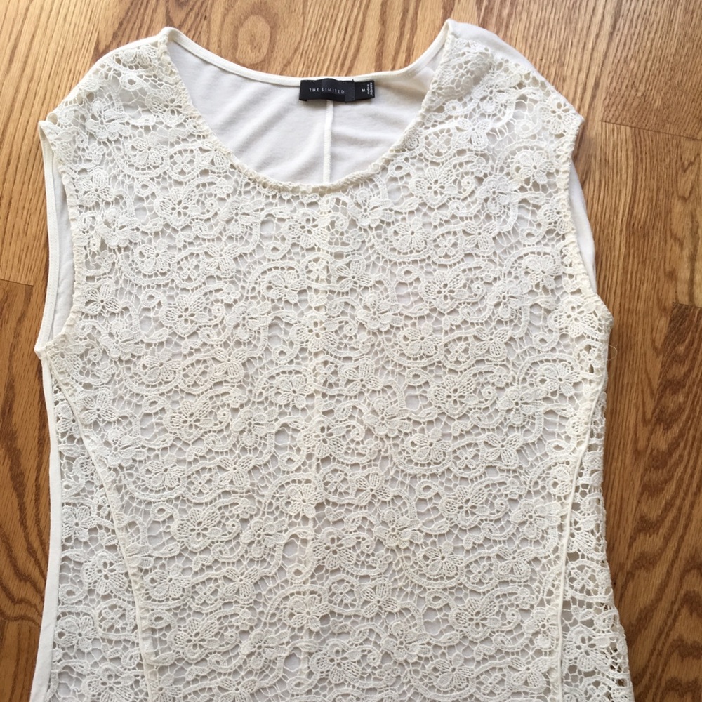 Lacy white top